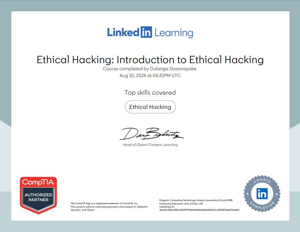 Ethical Hacking